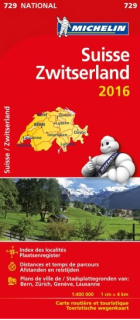 729 Švajčiarsko 2016 (Switzerland) 1:400t mapa MICHELIN