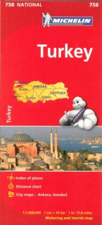 758 Turecko (Turkey) 1:1m mapa MICHELIN