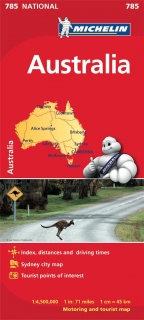 785 Australia 1:4,5m mapa MICHELIN