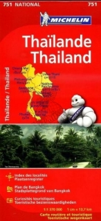 751 Thajsko (Thailand) 1:1,37m mapa MICHELIN