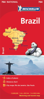764 Brazília (Brazil) 1:3,85m national mapa MICHELIN