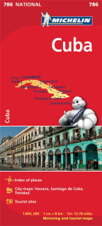 786 Kuba (Cuba) 1:800t national mapa MICHELIN