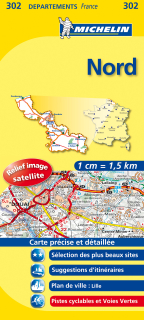 302 Nord, North (Francúzsko) 1:150tis local mapa MICHELIN