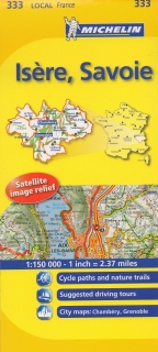 333 Isere, Savoie 2016(Francúzsko) 1:150tis local mapa MICHELIN