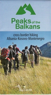 Peaks of the Balkans Albania,Kosovo,Montenegro 60t (Vrcholy Balkánu) Hiking map