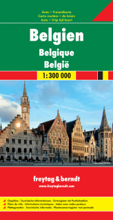 Belgicko (Belgium) 1:300t automapa Freytag Berndt