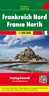 Francúzsko Sever 1:500t (France North) automapa Freytag Berndt