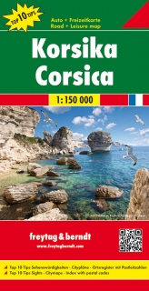 Korzika 1:150t (Corsica) automapa Freytag Berndt