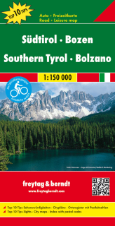 Južné Tirolsko, Bolzano, Trentino (Italy) 1:150tis automapa Freytag Berndt