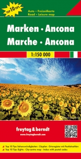 Marche, Ancona (Italy) 1:150tis automapa Freytag Berndt