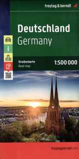 Nemecko 1:500t (Germany motorway map) automapa Freytag Berndt