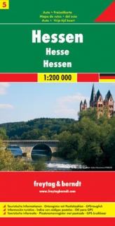 5 Hessensko 1:200t (Nemecko) automapa Freytag Berndt