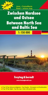 Medzi Severným a Baltickým morom 1:150t TOP (Nemecko) automapa Freytag Berndt