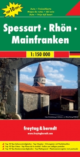 Spessart, Rhӧn, Mainfranken 1:150t TOP (Nemecko) automapa Freytag Berndt