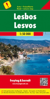 Lesbos 1:50t (Grécko) automapa Freytag Berndt