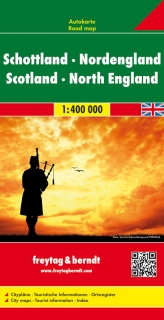 Škótsko, Severné Anglicko 1:400t (Britain) automapa Freytag Berndt