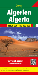 Alžírsko 1:800t, 1:2mil (Algeria) automapa Freytag Berndt