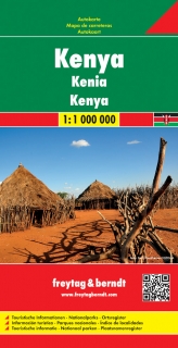 Keňa 1:1,5mil (Kenya) automapa Freytag Berndt