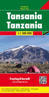 Tanzánia 1:1,3mil (Tanzania) automapa Freytag Berndt