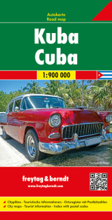 Kuba,Florida Keys,Miami 1:900tis (Cuba) automapa Freytag Berndt