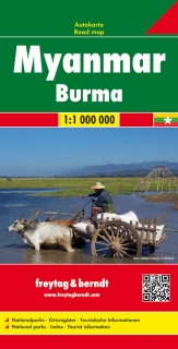 Mjanmarsko, Barma 1:1mil (Myanmar) automapa Freytag Berndt