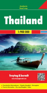 Thajsko 1:900tis (Thailand) automapa Freytag Berndt