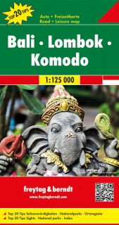 Bali, Lombok, Komodo 1:125tis automapa Freytag Berndt
