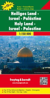 Izrael,Palestína,Svätá zem 150t (Israel,Palestine,Holy Land) mapa FreytagBerndt