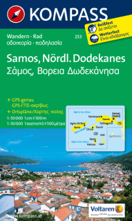 KOMPASS 253 Samos, Nördlicher Dodekanes 1:50t turistická mapa