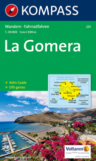KOMPASS 231 La Gomera 1:30t (Kanárske ostrovy) turistická mapa