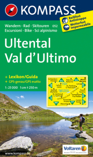 KOMPASS 052 Ultental, Val d´Ultimo 1:25t turistická mapa