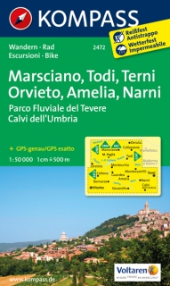 KOMPASS 2472 Marsciano, Todi, Terni, Amelia, Narni 1:50t turistická mapa