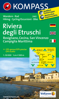 KOMPASS 2461 Riviera degli Etruschi 1:50t turistická mapa