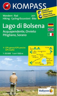 KOMPASS 2471 Lago di Bolsena 1:50t turistická mapa