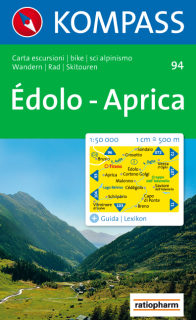KOMPASS 94 Édolo, Aprica 1:50t turistická mapa