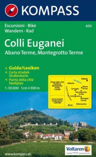 KOMPASS 600 Colli Euganei 1:30t turistická mapa