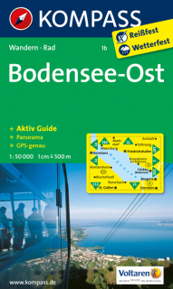 KOMPASS 1b Bodensee Ost 1:50t turistická mapa