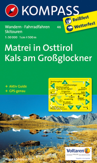KOMPASS 46 Matrei in Osttirol, Kals am Grossglockner 1:50t turistická mapa