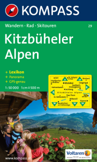 KOMPASS 29 Kitzbüheler Alpen 1:50t turistická mapa