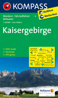 KOMPASS 9 Kaisergebirge 1:50t turistická mapa