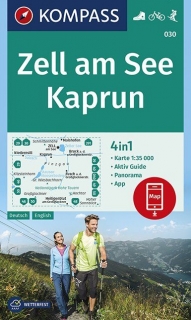 KOMPASS 030 Zell am See, Kaprun 1:35t turistická mapa
