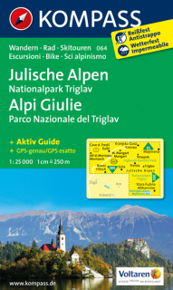 KOMPASS 064 Julische Alpen, NP Triglav/Alpi Giulie, PN del Triglav 1:25t