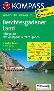 KOMPASS 794 Berchtesgadener Land,Konigssee,NP Berchtesgaden 1:25t turist mapa