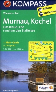KOMPASS 7 Murnau, Kocheln 1:50t turistická mapa