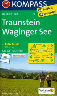 KOMPASS 16 Traunstein, Waginger See 1:50t turistická mapa