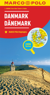Dánsko 1:300tis (Denmark) automapa ZoomSystem, Marco Polo