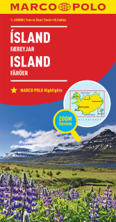 Island 1:650tis (Iceland) automapa ZoomSystem, Marco Polo