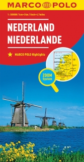 Holandsko 1:300tis (Netherlands) automapa ZoomSystem, Marco Polo