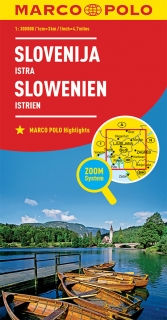 Slovinsko, Istria 1:300tis (Slovenia, Istria) automapa ZoomSystem, Marco Polo