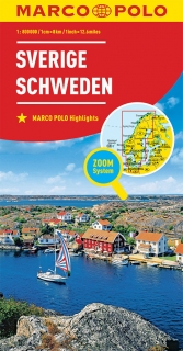Švédsko 1:800t (Sweden) automapa ZoomSystem, Marco Polo